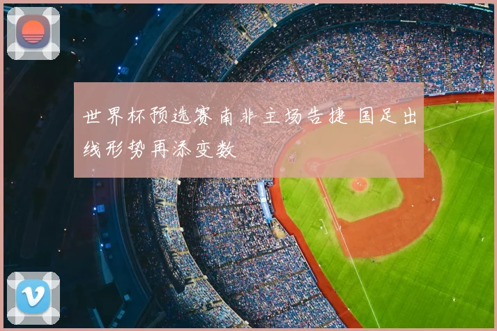 世界杯预选赛南非主场告捷 国足出线形势再添变数