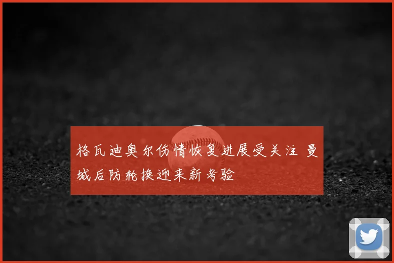 格瓦迪奥尔伤情恢复进展受关注 曼城后防轮换迎来新考验